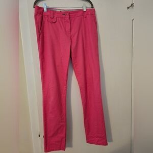 Tommy Hilfiger Women's Straight-Leg Chinos. Pink. Size 6.